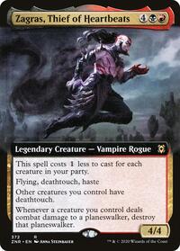 Zagras, Thief of Heartbeats (Extended Art), Zendikar Rising
