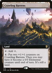 Crawling Barrens (Extended Art), Zendikar Rising