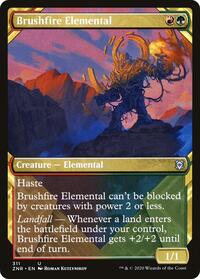 Brushfire Elemental (Showcase), Zendikar Rising