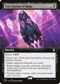 Inscription of Ruin (Extended Art), Zendikar Rising