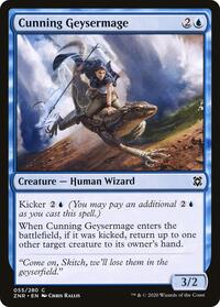 Cunning Geysermage, Zendikar Rising