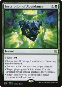 Inscription of Abundance, Zendikar Rising