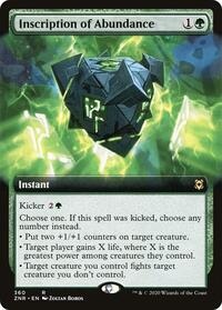 Inscription of Abundance (Extended Art), Zendikar Rising