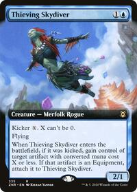 Thieving Skydiver (Extended Art), Zendikar Rising