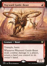 Wayward Guide-Beast (Extended Art), Zendikar Rising