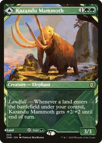 Kazandu Mammoth (Showcase), Zendikar Rising