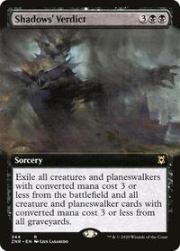 Shadows' Verdict (Extended Art), Zendikar Rising