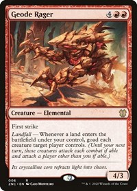 Geode Rager, Commander: Zendikar Rising