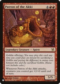 Patron of the Akki, The List Reprints