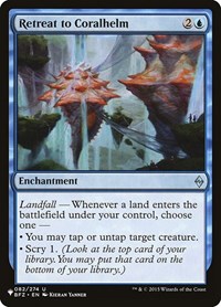 Retreat to Coralhelm, The List Reprints