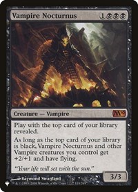 Vampire Nocturnus, The List Reprints