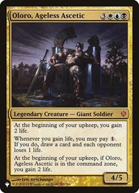 Oloro, Ageless Ascetic, The List Reprints
