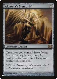 Akroma's Memorial, The List Reprints