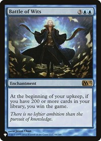 Battle of Wits, The List Reprints