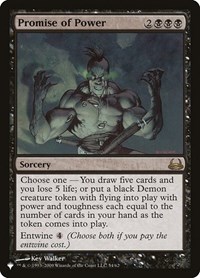 Promise of Power, The List Reprints