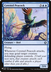 Coveted Peacock, The List Reprints