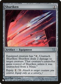 Shuriken, The List Reprints