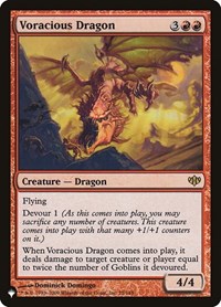 Voracious Dragon, The List Reprints