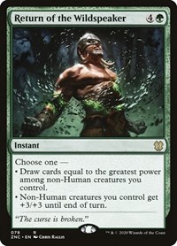 Return of the Wildspeaker, Commander: Zendikar Rising