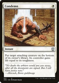 Condemn, Commander: Zendikar Rising