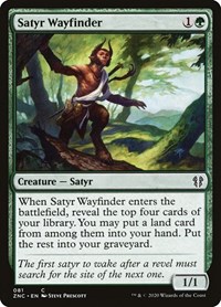 Satyr Wayfinder, Commander: Zendikar Rising