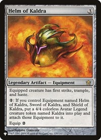 Helm of Kaldra, The List Reprints