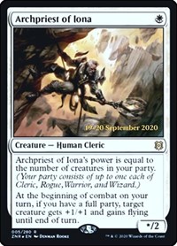 Archpriest of Iona, Prerelease Cards