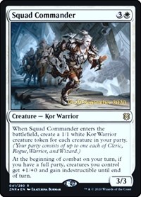 Squad Commander, Prerelease Cards