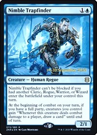 Nimble Trapfinder, Prerelease Cards