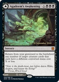 Agadeem's Awakening, Prerelease Cards