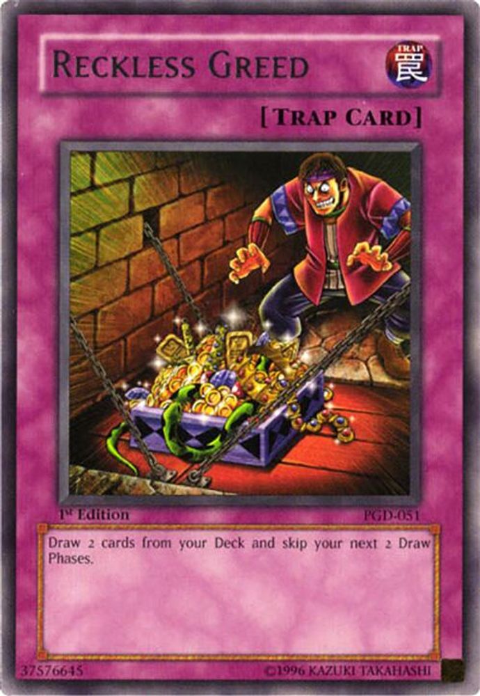Reckless Greed, 1st-edition, front