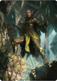 Nissa of Shadowed Boughs Art Card (5/81), Art Series: Zendikar Rising