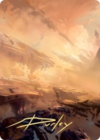 Plains Art Card (7/81) (Gold-Stamped Signature), Art Series: Zendikar Rising