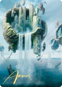 Island Art Card (11/81) (Gold-Stamped Signature), Art Series: Zendikar Rising