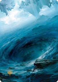 Island Art Card (12/81) (Gold-Stamped), Art Series: Zendikar Rising