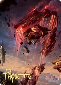 Mountain Art Card (17/81) (Gold-Stamped Signature), Art Series: Zendikar Rising