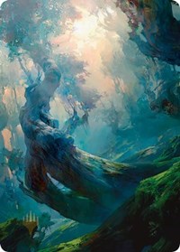 Forest Art Card (21/81) (Gold-Stamped Signature), Art Series: Zendikar Rising