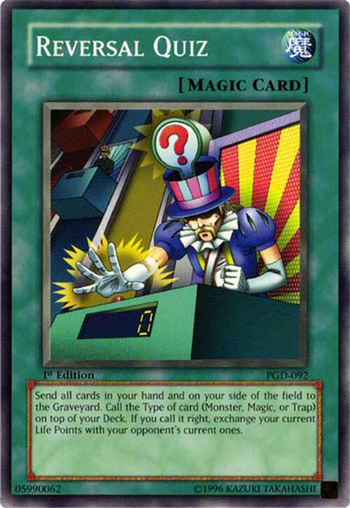 Reversal Quiz, 1st-edition, front