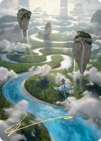 Clearwater Pathway Art Card (Gold-Stamped Signature), Art Series: Zendikar Rising