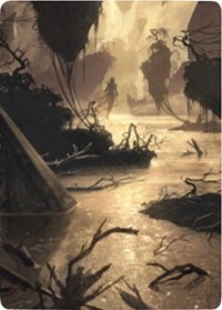 Murkwater Pathway Art Card, Art Series: Zendikar Rising