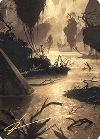Murkwater Pathway Art Card (Gold-Stamped Signature), Art Series: Zendikar Rising