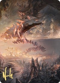 Needleverge Pathway Art Card (Gold-Stamped Signature), Art Series: Zendikar Rising