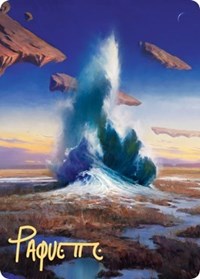 Flooded Strand Art Card (Gold-Stamped Signature), Art Series: Zendikar Rising