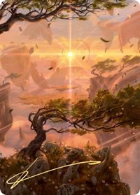 Windswept Heath Art Card (Gold-Stamped Signature), Art Series: Zendikar Rising