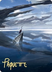 Seachrome Coast Art Card (Gold-Stamped Signature), Art Series: Zendikar Rising