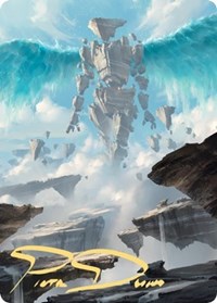 Celestial Colonnade Art Card (Gold-Stamped Signature), Art Series: Zendikar Rising