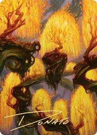 Grove of the Burnwillows Art Card (Gold-Stamped Signature), Art Series: Zendikar Rising