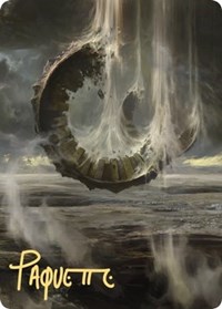 Wasteland Art Card (Gold-Stamped Signature), Art Series: Zendikar Rising
