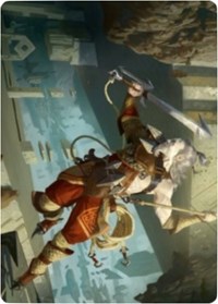 Cliffhaven Sell-Sword Art Card, Art Series: Zendikar Rising