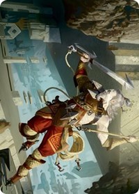Cliffhaven Sell-Sword Art Card (Gold-Stamped), Art Series: Zendikar Rising